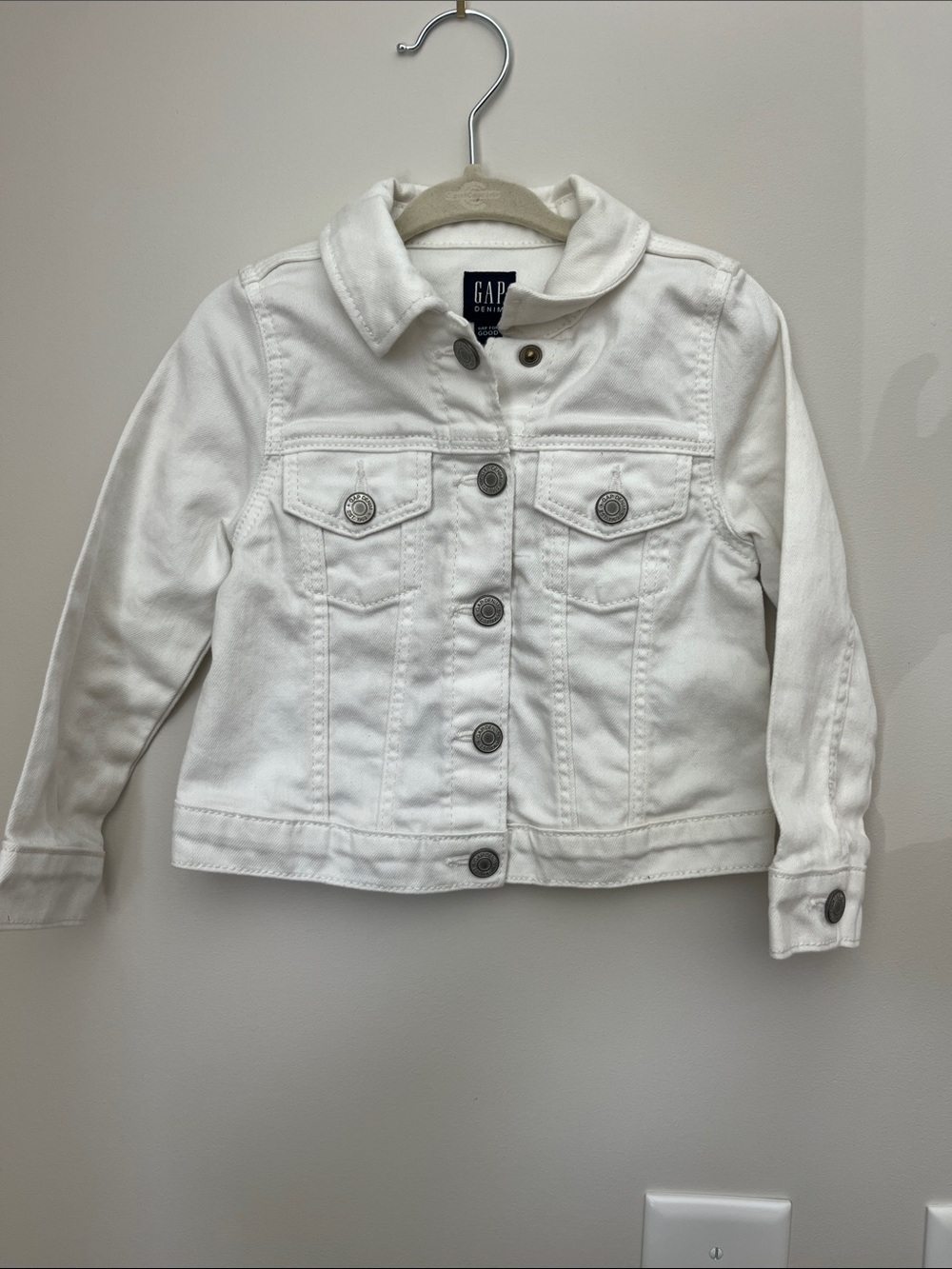 GAP White Kids Denim Jacket